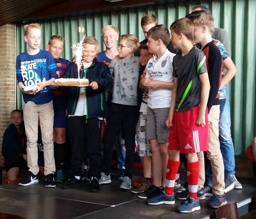 Huldiging jeugdkampioenen