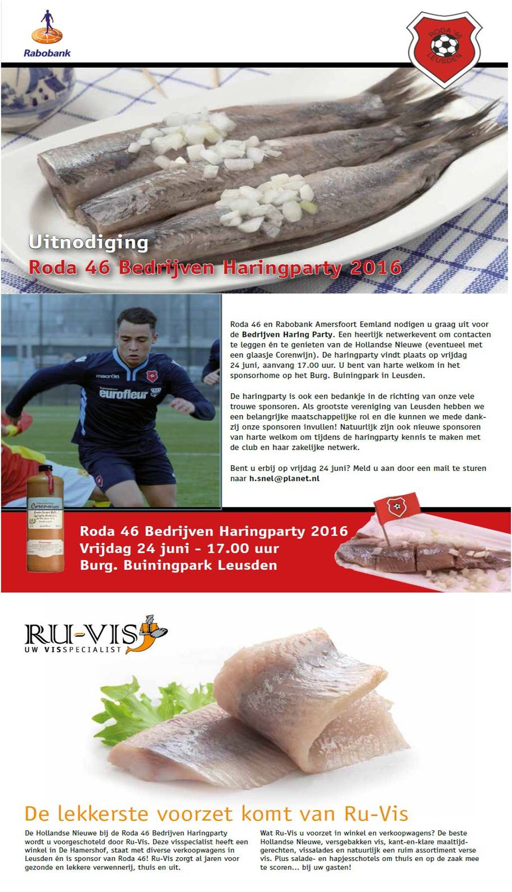 24 juni: Roda'46 Bedrijven Haringparty
