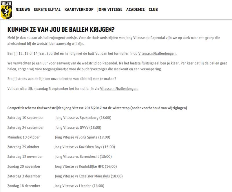 ballenjongen vitesse