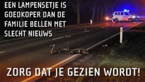 Heeft u de fietsverlichting van uw kind al gecontroleerd?