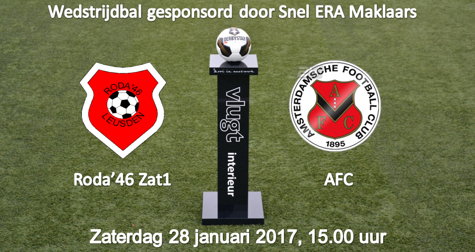Zaterdag 28 januari: Roda'46 Zat1 - AFC