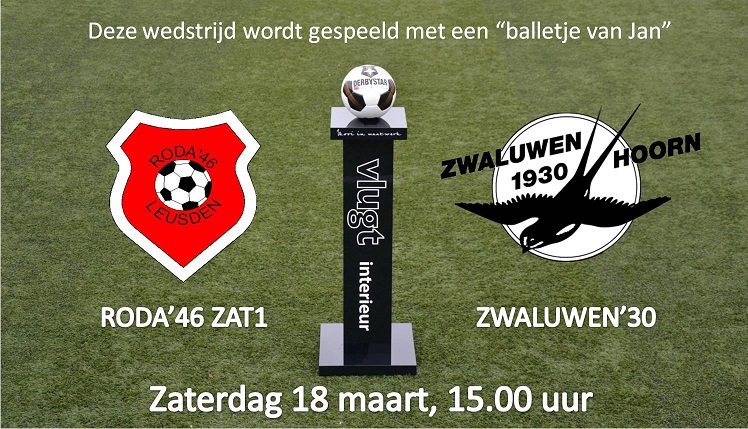 Belangrijke wedstrijd voor Roda'46 Zat1