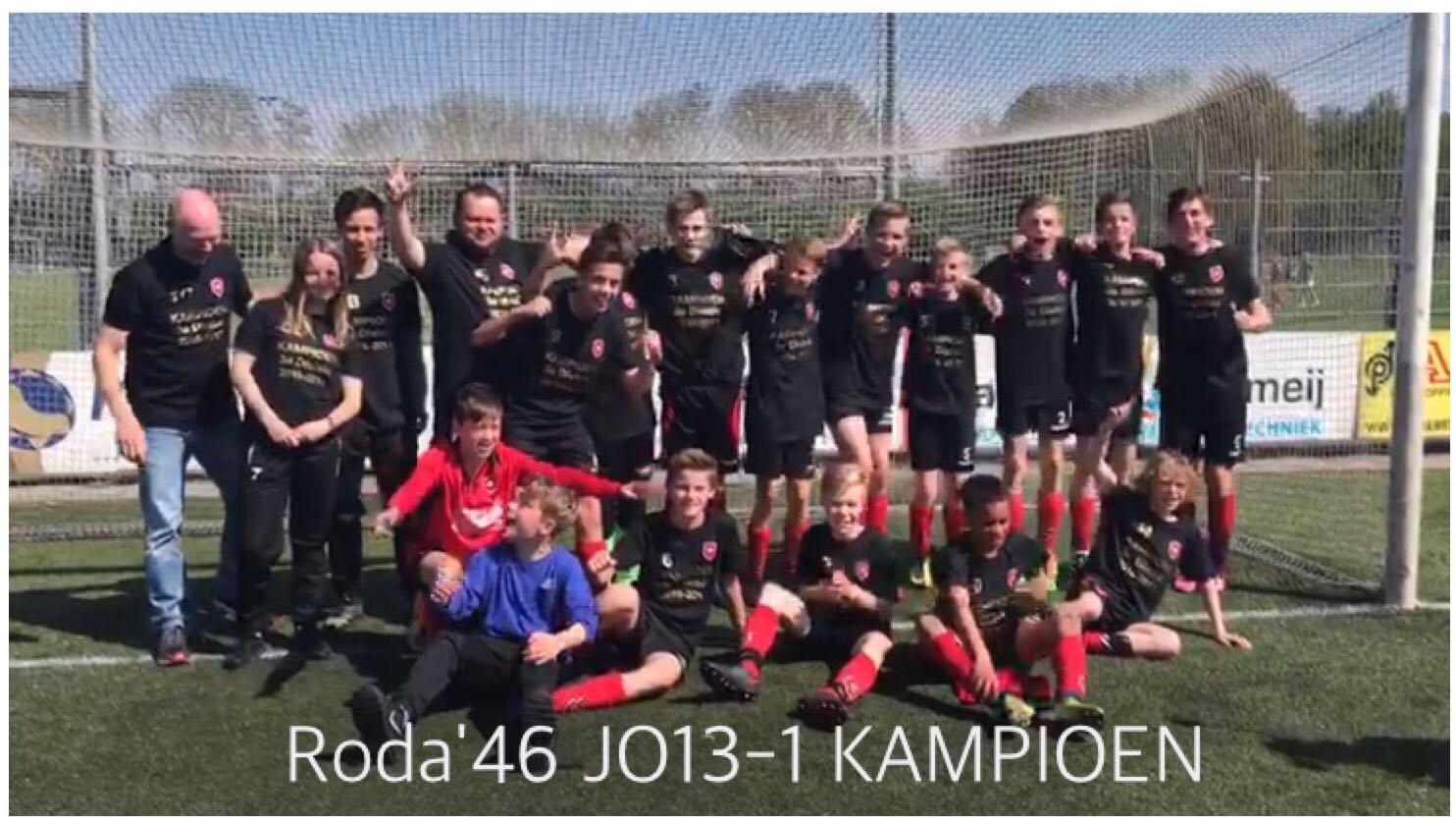 Roda'46 JO13 kampioen van de derde divisie