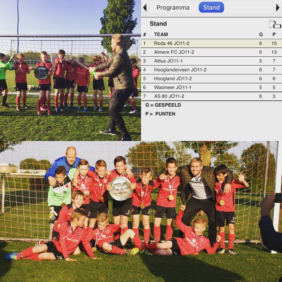 Kampioenenfeest verzet naar zaterdag 24 juni