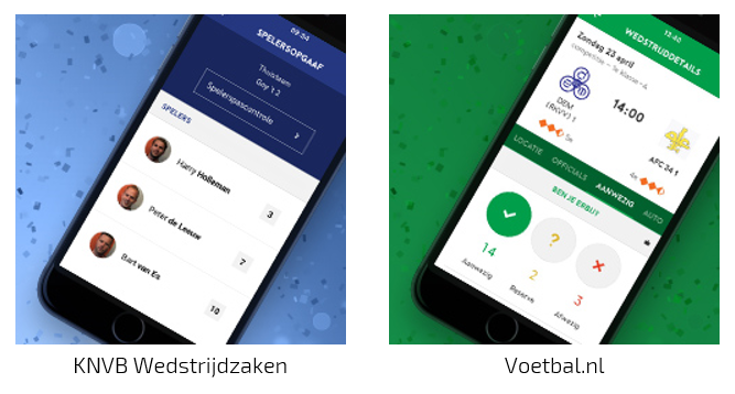 Voetbal.nl en Wedstrijdzaken app