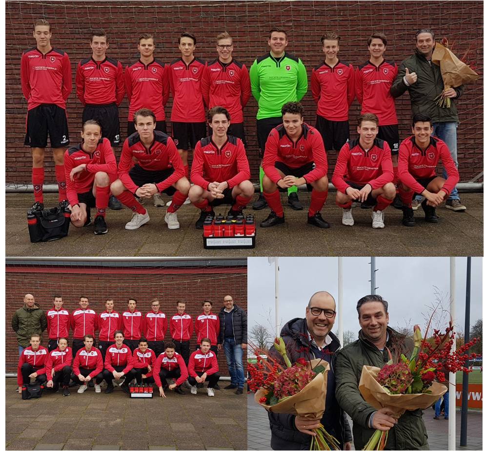 Sponsortenues en trainingspakken voor JO17.7