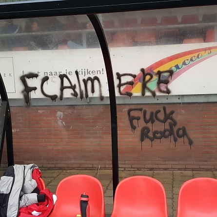 Vandalen houden huis bij Roda'46