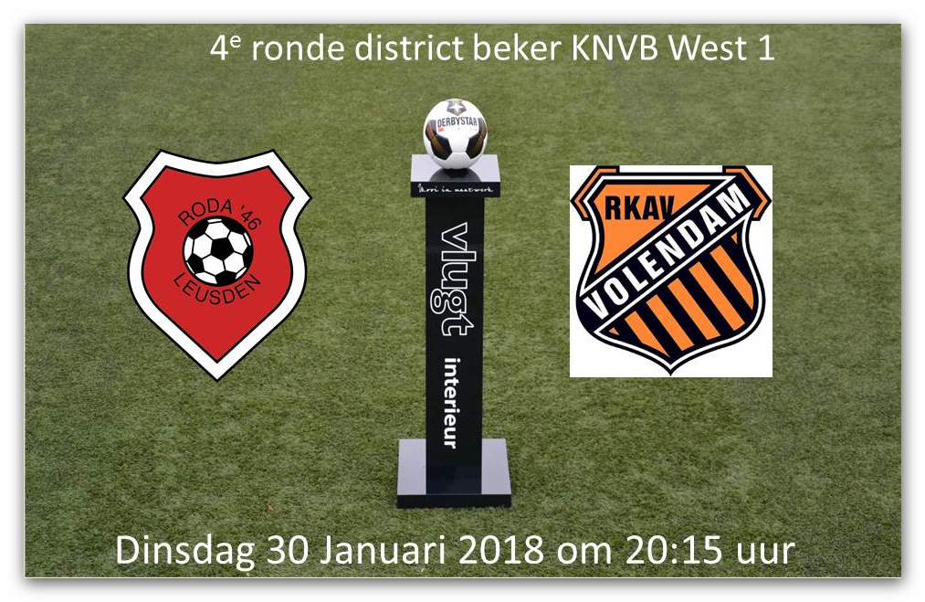 Beker: Zaterdag 1 tegen amateurs Volendam