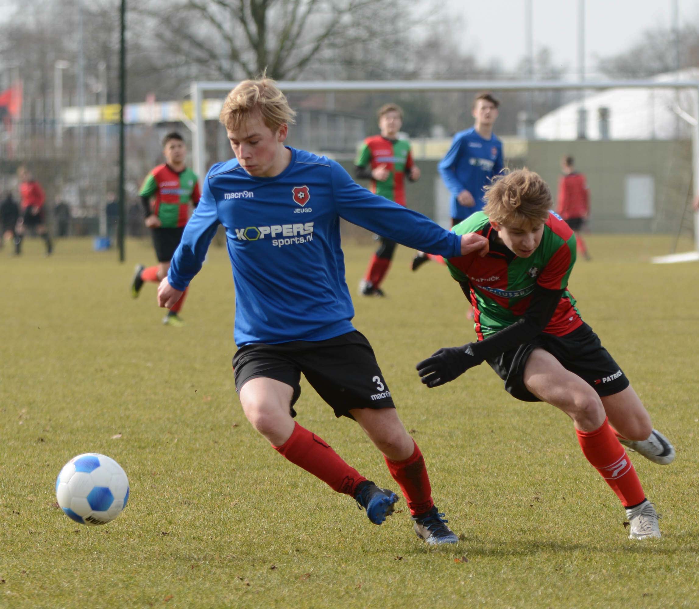 Roda JO15-4 wint met 3-1 van Zuidvogels HSV JO15-2 met 3-1