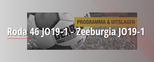 Roda'46 JO19.1 verliest bekerfinale, 0-1