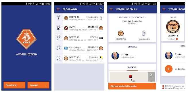Vanaf JO8 spelersopgaaf in Wedstrijdzaken app