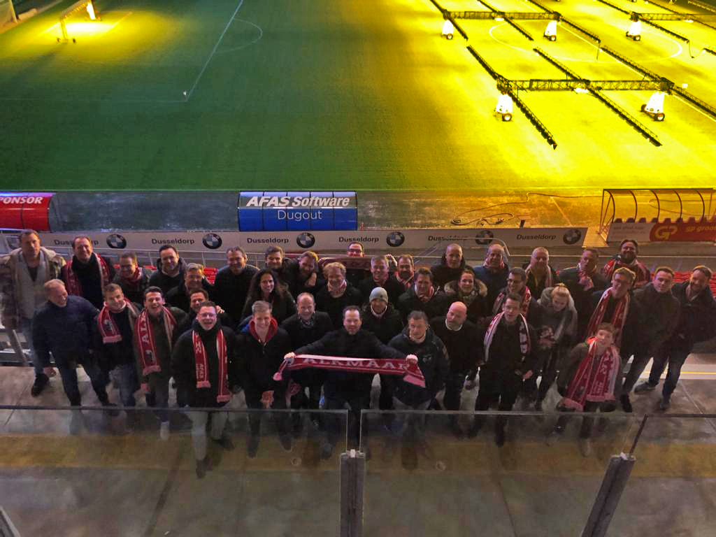Sponsoren genieten van voetbalavond in Alkmaar