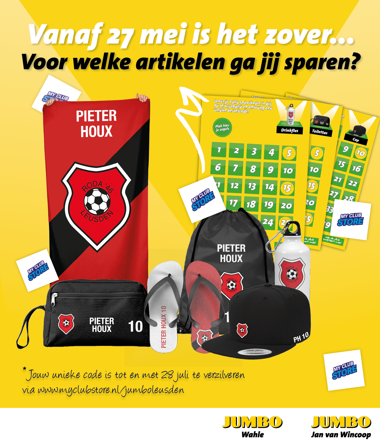 Vanaf 27 mei kunnen gratis artikelen worden gespaard bij de Jumbo's