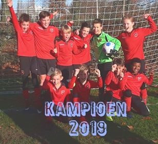 Huldiging kampioenen pupillen op zaterdag 11 januari