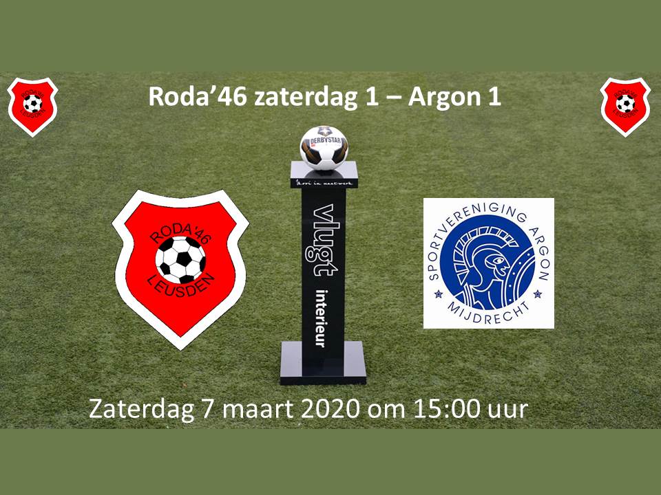 De voorbeschouwing: Roda’46 1 – Argon 1