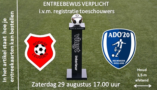 Toegangsregeling Roda'46 Zat1 - ADO '20