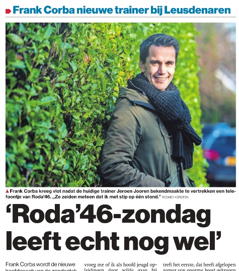 Frank Corba nieuwe trainer bij Leusdenaren