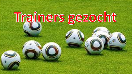 Trainers jeugdteams gezocht