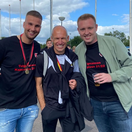 Robben viert feest Roda'46 Zat6 mee