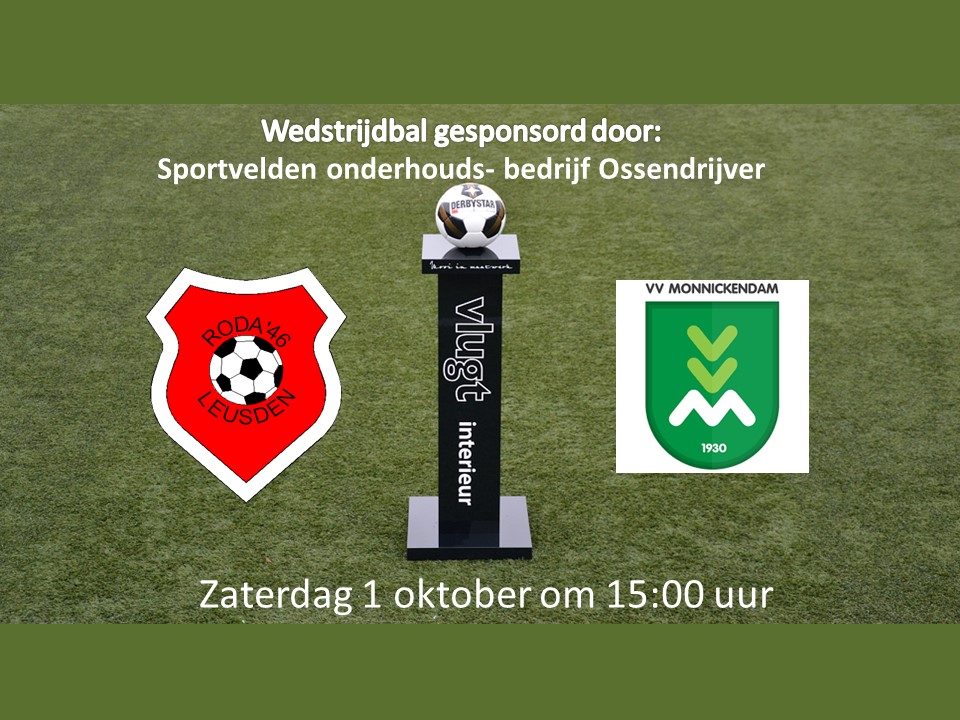 Voorbeschouwing Roda’46 1 – Monnickendam 1