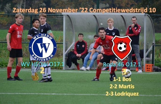 JO17-1 komt 2x keer terug van achterstand