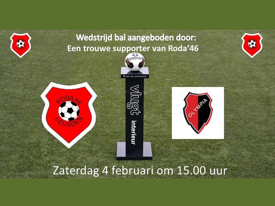 Voorbeschouwing Roda’46 1 – GC & FC Olympia 1
