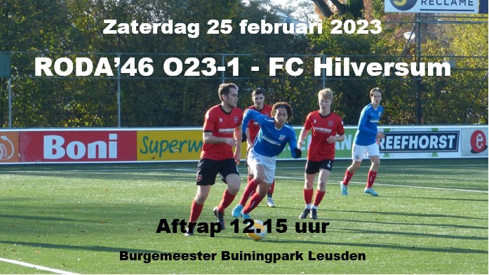 Voorbeschouwing RODA JO23-1 – FC Hilversum