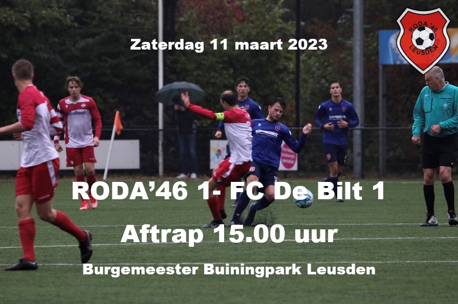 Voorbeschouwing RODA 1 - FC De Bilt 1