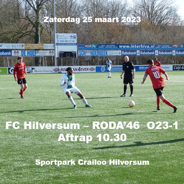 Voorbeschouwing Hilversum - RODA O23-1