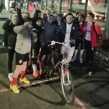 Fiets voor spelertje uit Oekraïne