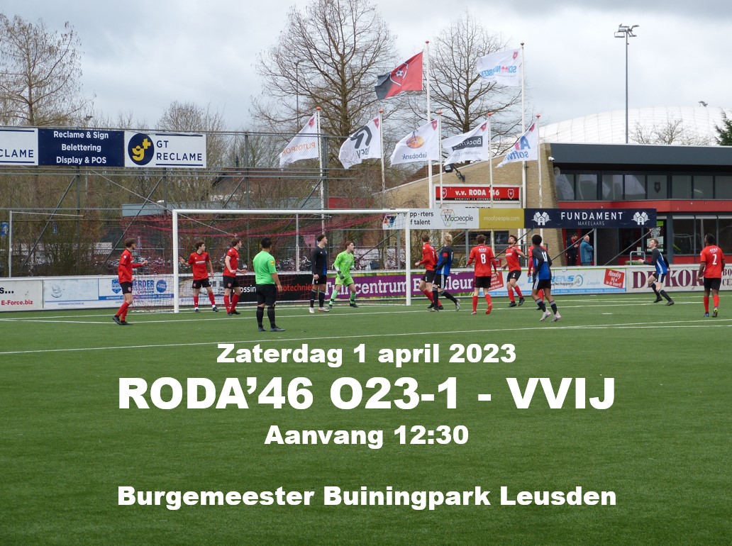 Voorbeschouwing RODA’46 23-1 – VVIJ