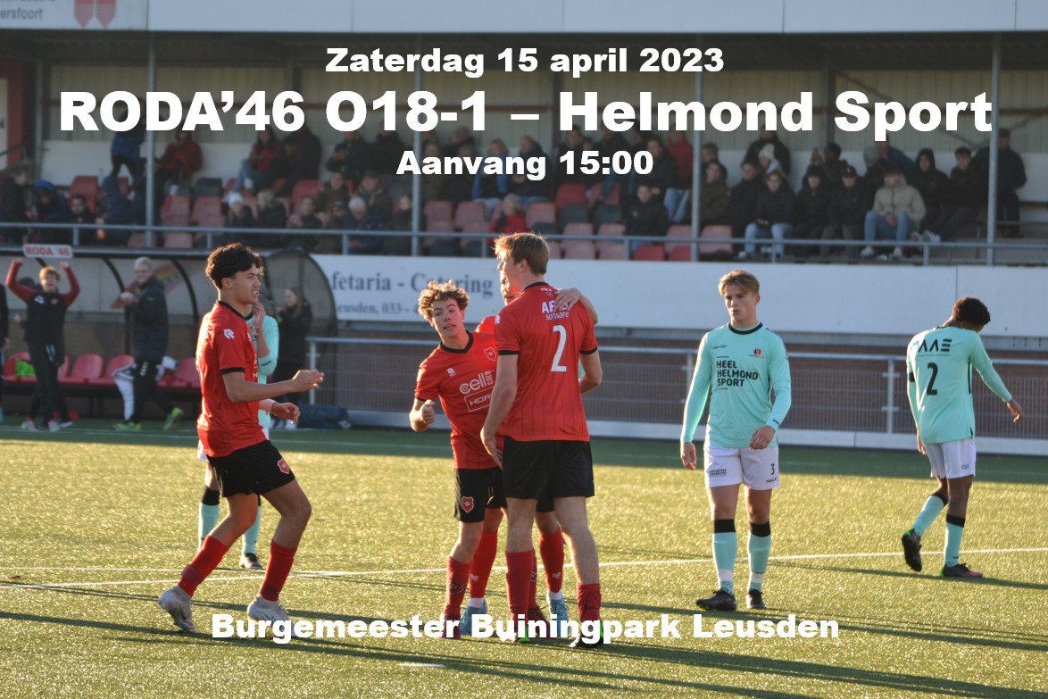 RODA'46 O18-1speelt thuis tegen Helmond Sport