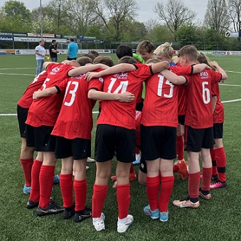 Roda'46 JO13.3 verliest nipt in spannende pot