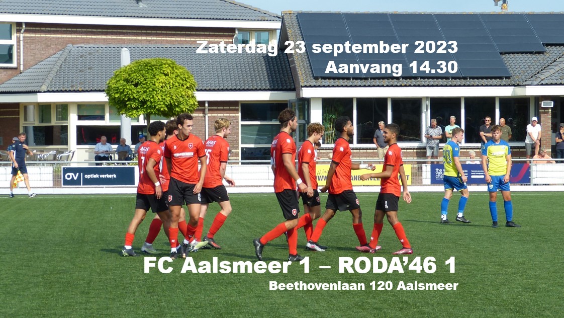 RODA'46 1 gaat op bezoek bij FC Aalsmeer