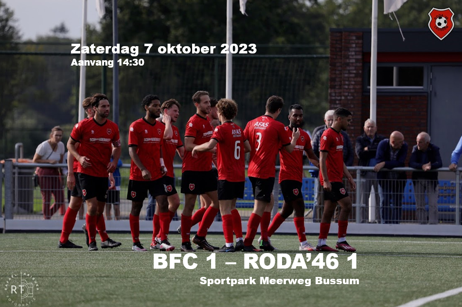 RODA'46 1 speelt uit bij BFC