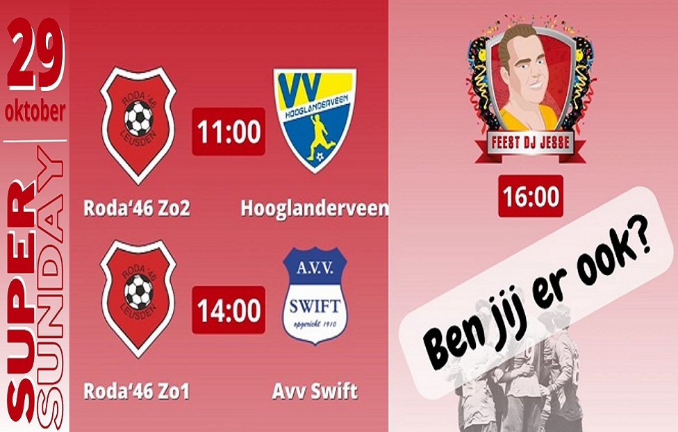 29 oktober: Super Sunday