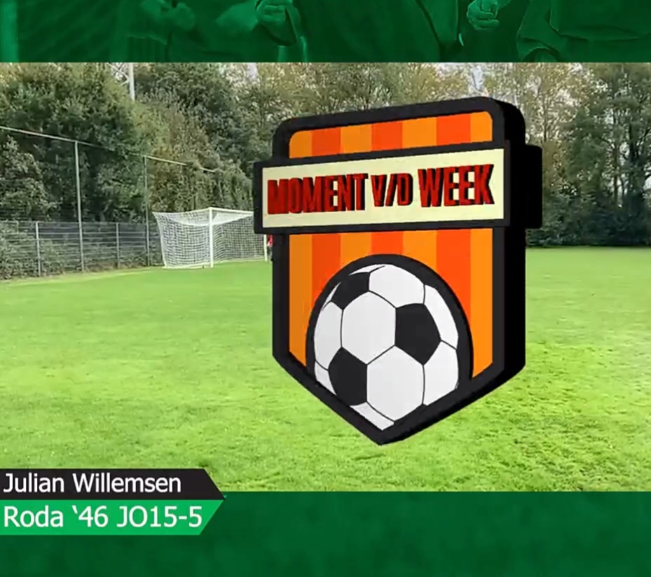 Doelpunt Roda'46 jeugdlid genomineerd bij voetbal.nl