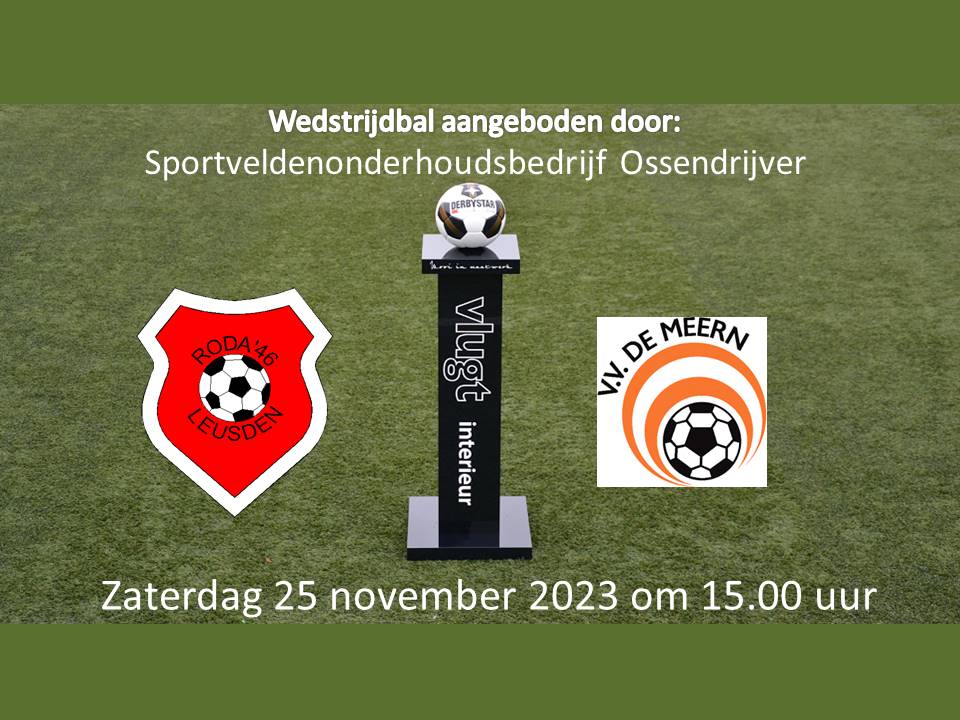 Voorbeschouwing 2023 Roda’46 1 – V.V. De Meern 1