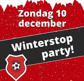 Zondag 10 december Winterstop party!