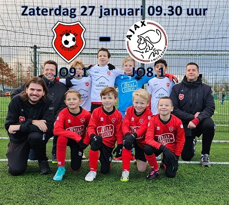 Zaterdag as. Roda'46 JO9.1 - AJAX JO8.1