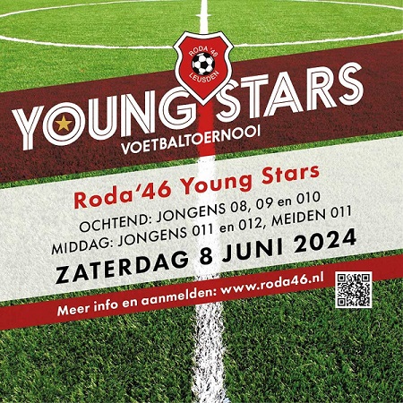 Young Stars toernooi op 8 juni