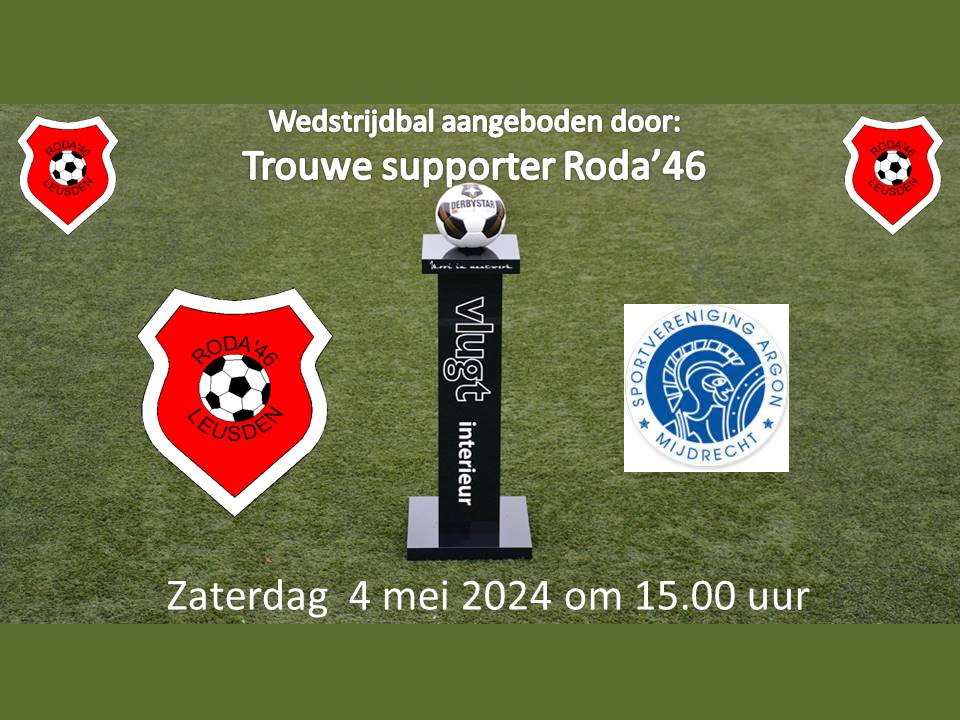 2024 Voorbeschouwing Roda’46 1 – S.V. Argon 1
