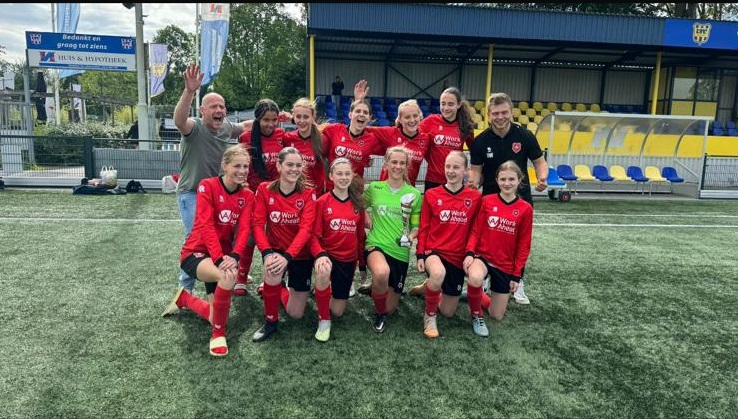 Roda’46 MO15-1 pakt de 1e plek op het VRC FOOTVALLEY meidentoernooi