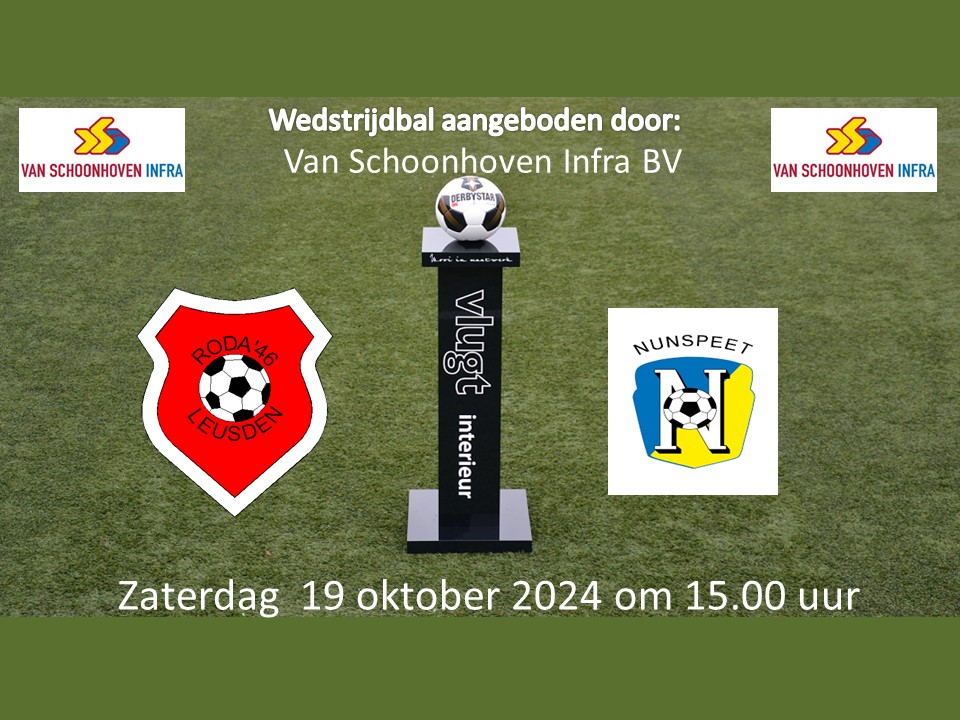 2024/2025 Voorbeschouwing Roda’46 - VV Nunspeet