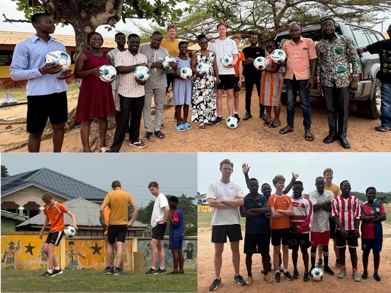 Roda'46 voorziet school in Ghana van voetballen