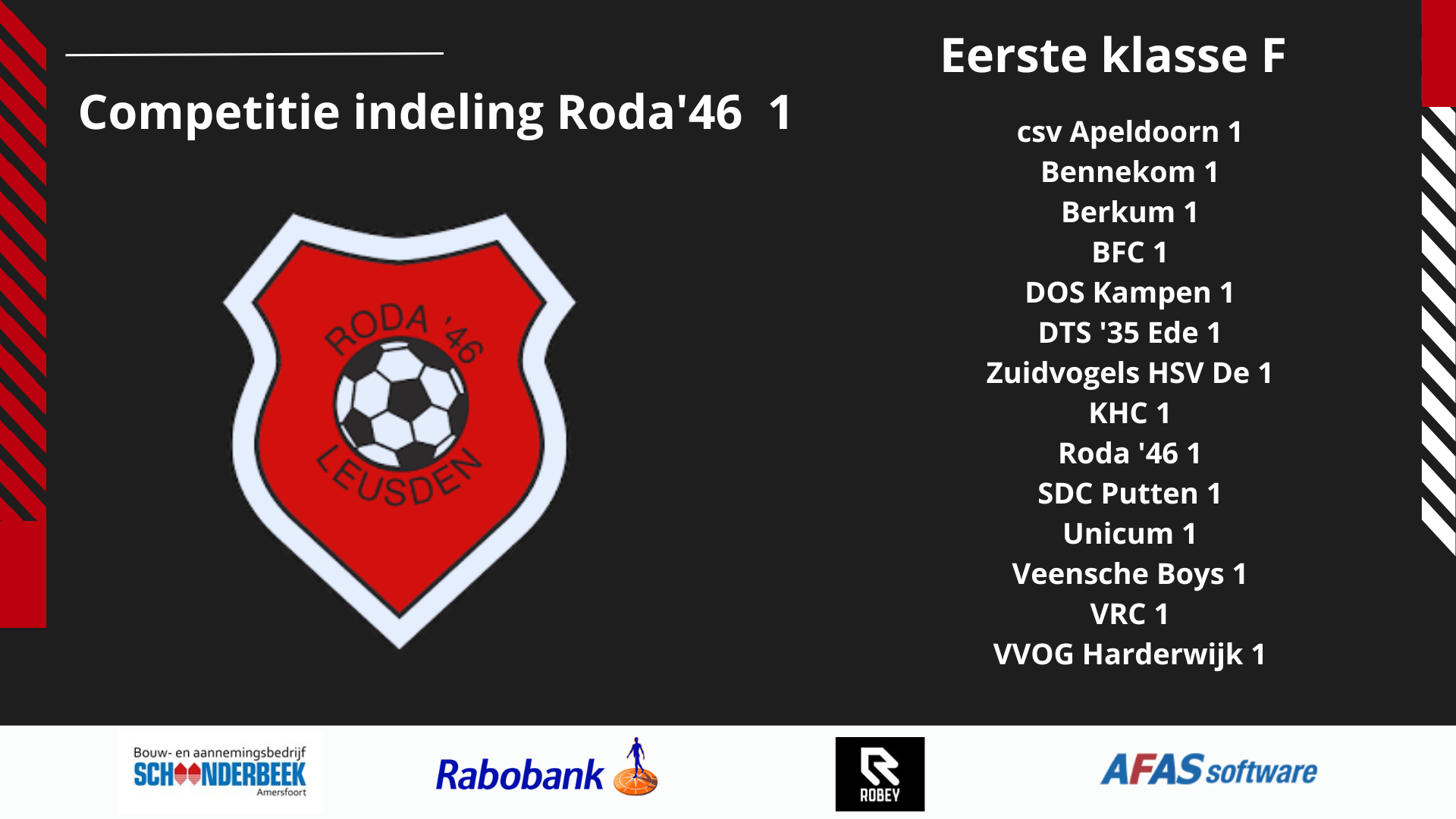 Competitie indeling Roda'46 1