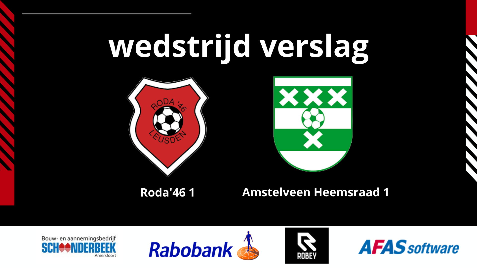 RODA'46 WINT OEFENDUEL VAN AMSTELVEEN HEEMRAAD