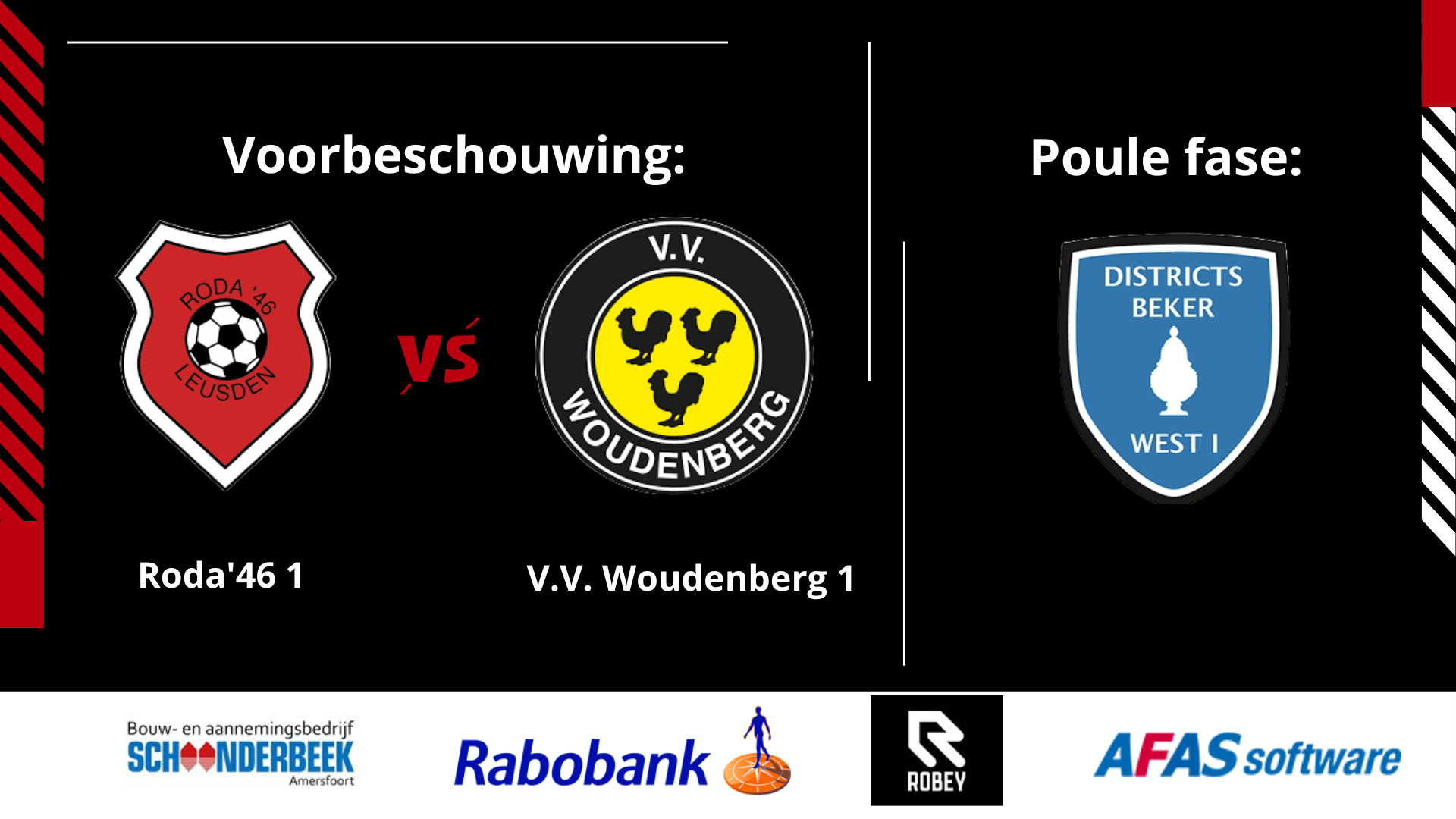 Bekerderby Roda'46 - v.v. Woudenberg