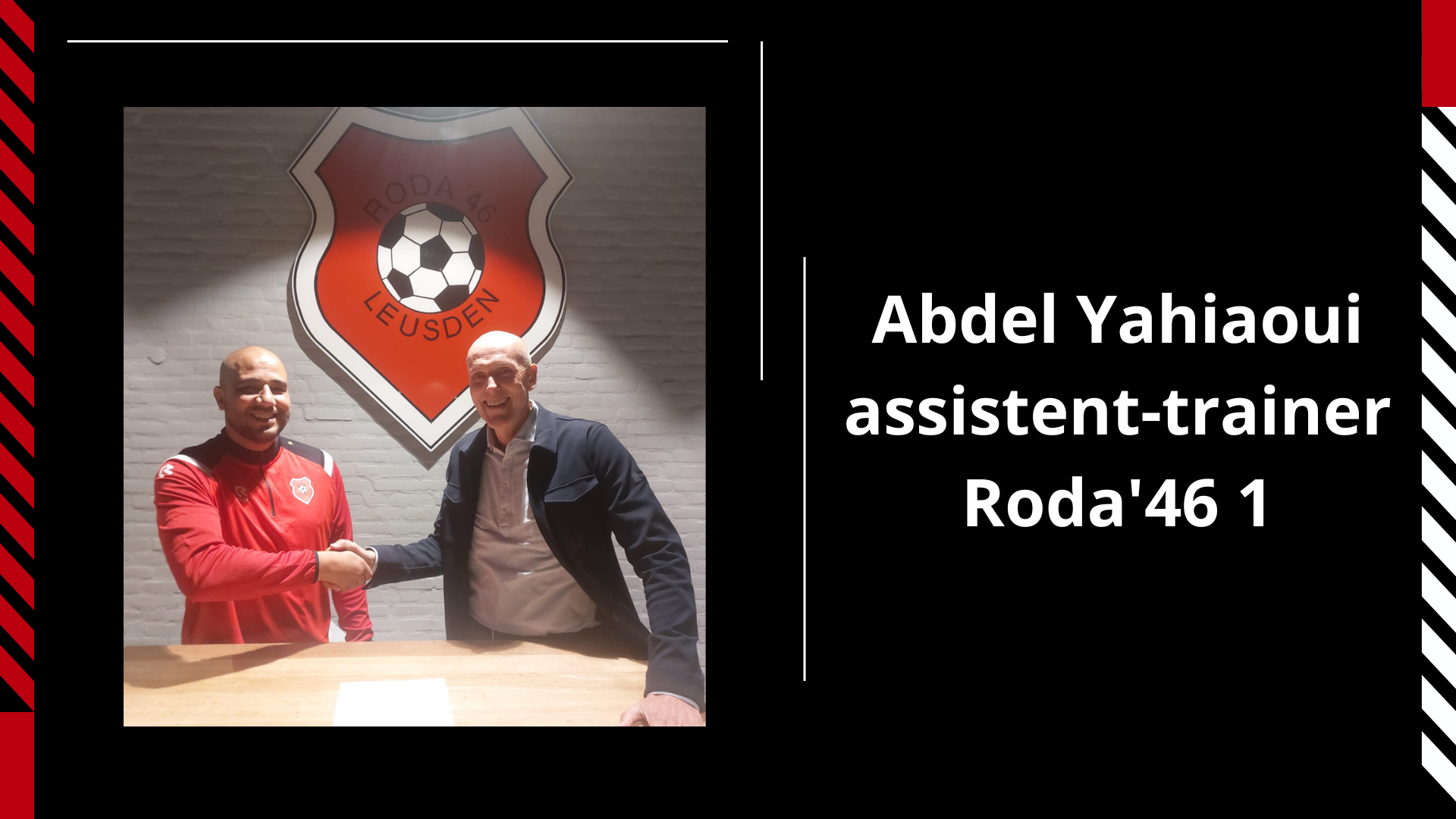 Abdel Yahiaoui assistent-trainer Roda'46