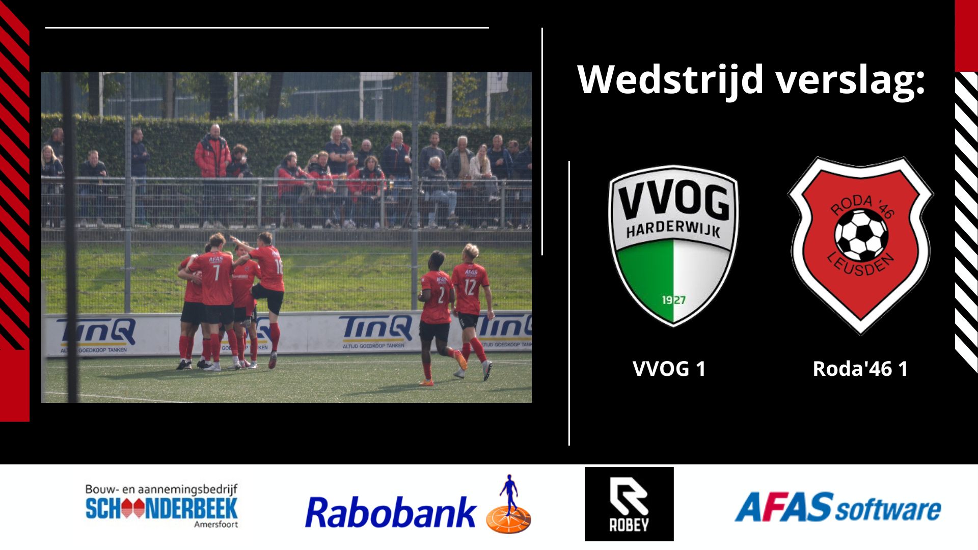 Wedstrijd verslag VVOG 1 - Roda'46 1
